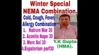Cold, Running Nose,Headache,Allergy,Fever, //Nema Combination For Acute Diseases//By:Y.K Gupta.