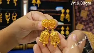 #Video Latest Trending 22ct Gold Earrings Jhumka | BIS | Hallmark | New Designs #viral #youtube