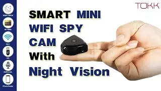 Smart mini security camera with night vision Best WiFi spy video camera indoor outdoor -  TOKK&trade; CAM