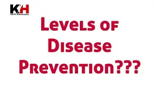 Levels of Disease Prevention (primary,secondary,tertiary)