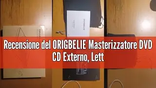 Recensione del ORIGBELIE Masterizzatore DVD CD Externo, Lettore CD DVD Esterno, USB 3.0 con 4 Porte