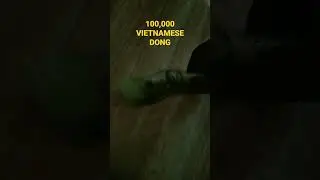 100,000 VIETNAMESE DONG #SHORTS #TRENDING #VIRAL #ASMR #AMAZING #CURRENCY #MONEY #VIETNAMESEDONG