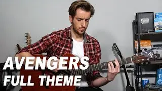 Avengers Theme Song on Acoustic Guitar  + full tutorial