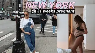 MY LAST TRAVEL VLOG - NEW YORK AT 31 WEEKS PREGNANT | JAMIE GENEVIEVE