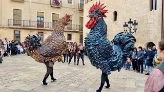 El Gall Tomasot i la Gallina Ballarica - XXVIIa Mostra de Bestiari Festiu de Ploma