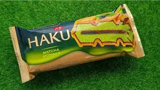 Glico Wings HAKU Matcha Monaka [#ASMR] 💕 Baby Ice Cream