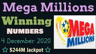 Today Mega Millions Winning Numbers Friday 4 December 2020. Mega Millions Drawing Tonight 12/04/2020