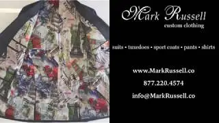 Custom suit jackets and sport coats from Mark Russell custom clothing