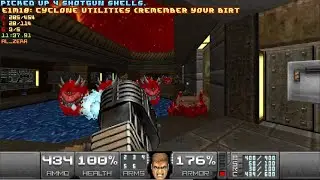 Doom II: Back To Saturn X -E1M18: Cyclone Utilities (Remember Your Birthday) - UV Max + Pistol Start