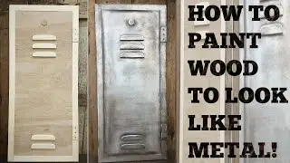 How to paint wood to look like metal