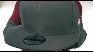 New Era 'BLANK SNAPBACK' Charcoal Grey Adjustable Hat