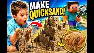 How to make quicksand (Minecraft in real life video)