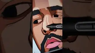 Drawing J. Cole Process 🔥✍️ #jcole #drawing #draw #digitalart #portraitdrawing #drawingprocess #art