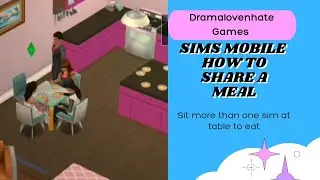 How share a meal with Sims in household The Sims Mobile