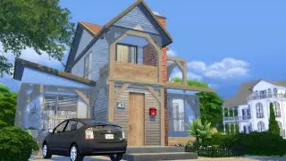The SIMS 4 / one-bedroom house with home office / speed build / lots of CC links
