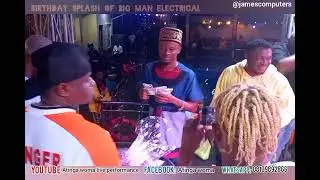 Birthday Splash of bigman electrical With executive members of big ballers brother Hood club of Nig.