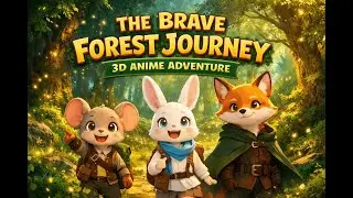 The Brave Forest Journey 🌟 | 3D Anime Adventure for Kids | Mouse, Rabbit & Fox
