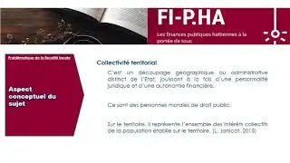 problematique de la fiscalit&eacute; locale (Contribution de M Lubin Geraldy SANTANA)