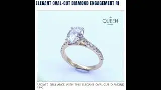 Timeless Elegance: Oval-Cut Diamond Engagement Ring - Queen Diamonds
