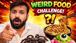 Indian Weird Food Challenge 😵 | Ye Khana Mat Try Karna! Tinu jha vlog | Food competition