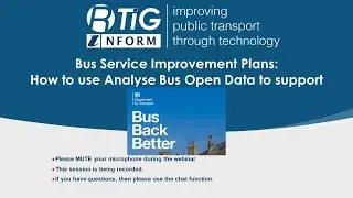 Bus Service Improvement Plans: How to use Analyse Bus Open Data to support 5 October 2021