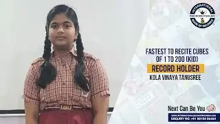 FASTEST TO RECITE CUBES OF 1 TO 200 (KID)