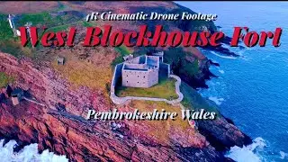 Cinematic 4K Drone Footage West Blockhouse Fort Pembrokeshire Wales
