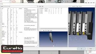 Swiss-type machine set-up with Eureka Virtual Machining | Attrezzo macchina a fantina mobile con