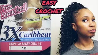 Mane Concept AFRI Caribbean Sassy Curl Crochet Hair 12 Inches | Install and Review