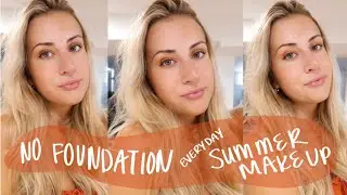 SUMMER GLOWY BRONZE MAKEUP ROUTINE 2020 *no foundation*