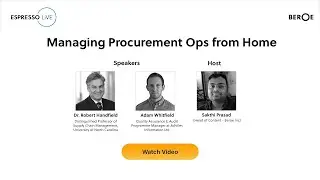 Espresso LiVE: Managing Procurement Ops from Home