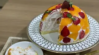 Fruity Dome Cake | Refreshing Cake Recipe by Shierlly Bei
