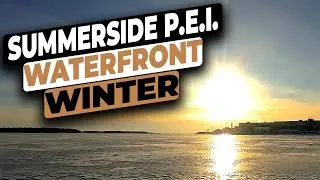 Witnessing the Serene Beauty of Harbour Ice at Sunset in Summerside