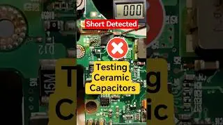 SMD Capacitor Test With Multimeter | Find Shorted Ceramic Capacitor Instantly #motherboard #shorts