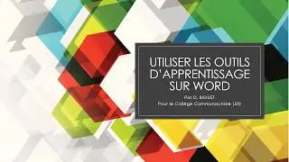 Utiliser les outils d'apprentissage sur word