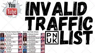 YouTube Invalid Traffic BUG - List Of Channels Affected