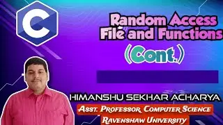 Random Access File and Function || Programming in C