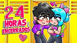 24 HORAS ENCERRADOS en los CASILLEROS CON MI NOVIA en MINECRAFT!  😳😨 AYUDA 😭 SRJUANCHO MINECRAFT