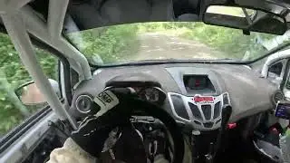 Rally driver #POV - Ford Fiesta R2 in narrow roads of Minnesota at Ojibwe rally - SS9 - Kanten Trail