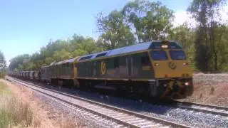 Ballast Train With Coote Industrial (Greentrains) RL302 + 8037 (26/122009) - PoathTV Railways