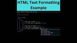 HTML Text Formatting Tags | Everything You've Ever Wanted To Know About Text Formatting Tags #shorts