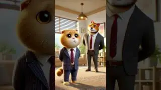 business #cat #funny #funnyvideo #cute #aiimages #cartoon #shorts #business #work #job #jobs
