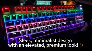 ergonomic compact 104Key wired Mechanical Keyboard, Premium Gaming Keyboard for mac laptop PC Esport