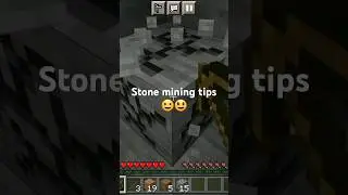 stone mining minecraft pocket Edison tips #short #viral