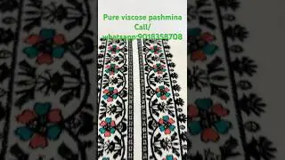 TOP PURE VISCOSE PASHMINA EXCLUSIVE EMBROIDERY WORK~ BOTTOM PASHMINA SOLID DYED~