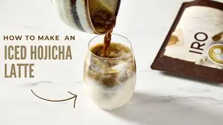 How to make an iced Hojicha Latte
