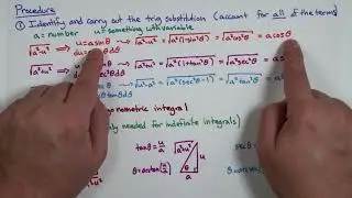 Trig substitution (Calc 2; Lecture 16; Spring 25)