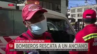 Rescatan a adulto mayor de la terraza de su casa en La Paz, ten&iacute;a principios de hipotermia