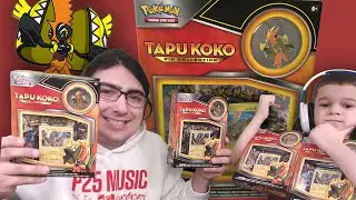 Opening Tapu Koko Boxes of Pokemon Cards with Lukas and N!