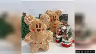 Xmas Series Gingerbread Man Plushies Cuddly Disney Mickey Minnie Biscuit Plush Toy Stuffed Cookie Do